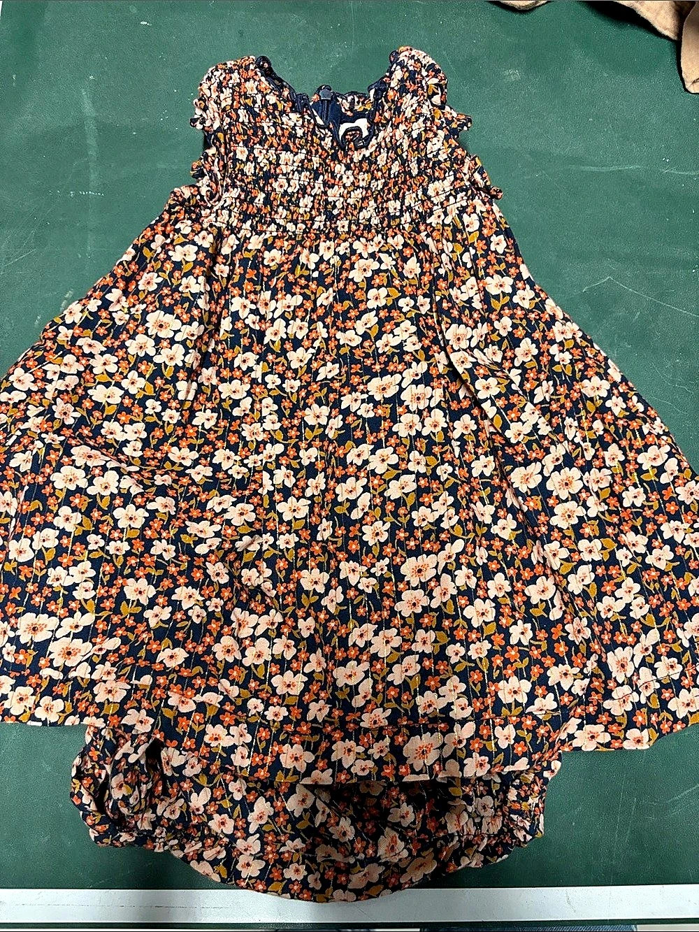 Pink Chicken Floral Baby Dress Size 12M